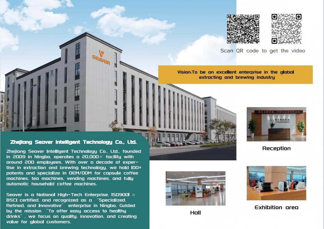 Quid facit Zhejiang Seaver intelligentes tua fidelis Capsula Coffee Machina Manufacturer